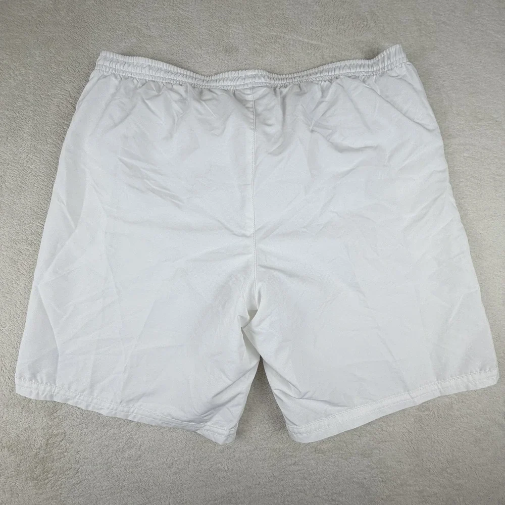 Lotto White Athletic Shorts Men's L‎ Soccer Training Mesh Lined Drawstring